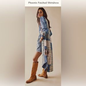 Free People Phoenix Patch Shirtdress